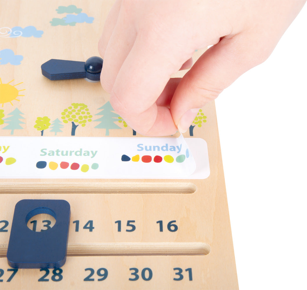 Relógio de aprendizagem com calendário "Educar"