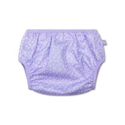 Fralda de natação lavável pantera lilás
